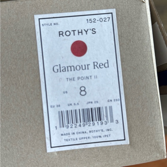 New In Box! Rothy’s The Point II Glamour Red flats,
Size 8 - Picture 7 of 7